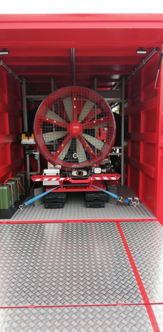 Conteneur pour ventilation