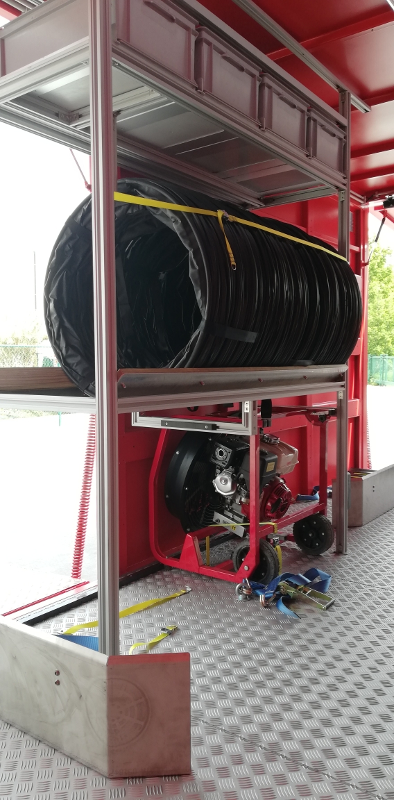 Conteneur pour ventilation