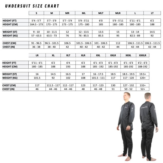 DIVING UNDERSUIT SIZE ML