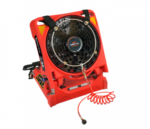 DRAAGBARE VENTILATOR OP BATTERIJ BATFAN 3 LI+ GEN2 220V IP66