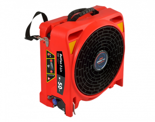 DRAAGBARE VENTILATOR OP BATTERIJ BATFAN 3 LI+ GEN2 220V IP66