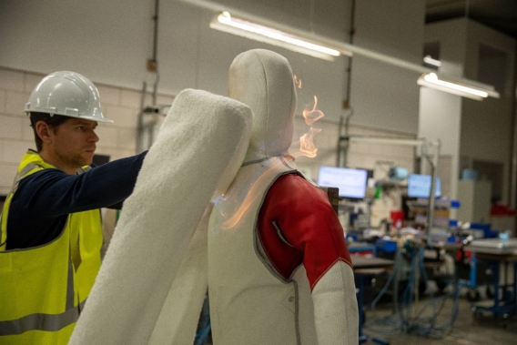VEST VOOR FIRE MANIKIN